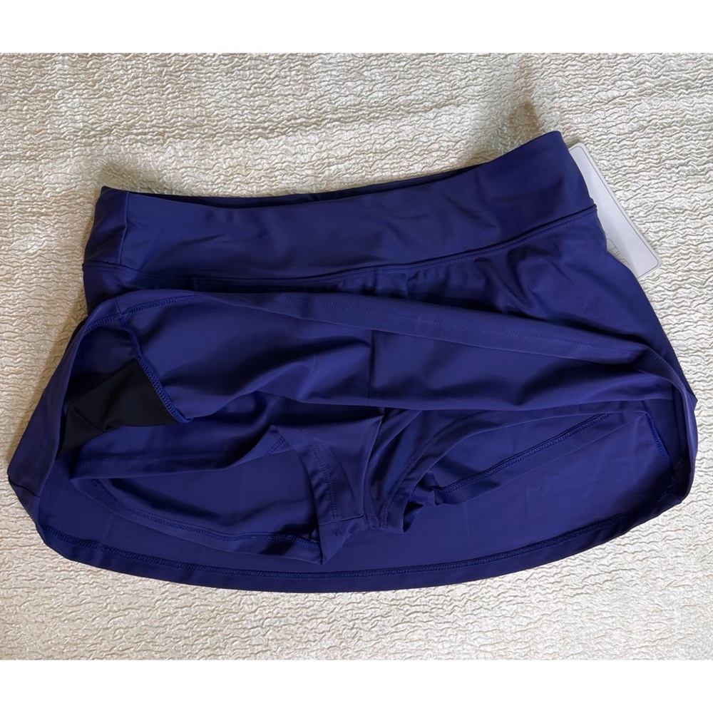 Sol Collective Blue Swim Skirt / Skort Size 8 - Picture 5 of 8